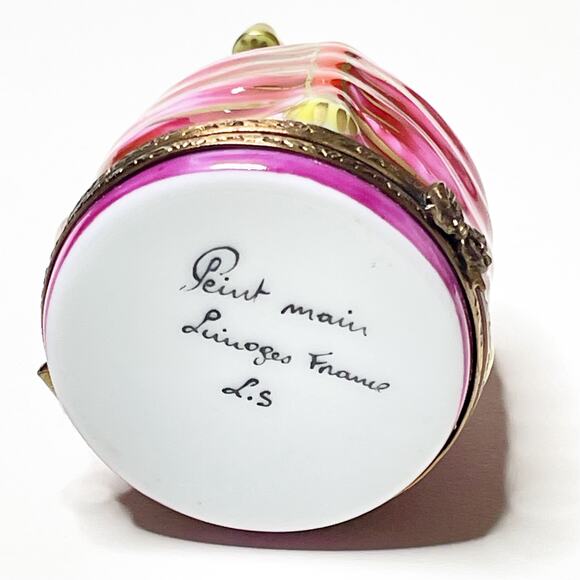 Limoges Box Telephone Hand Painted Porcelain Trinket - Picture 4 of 4